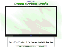 Tablet Screenshot of greenscreenprofit.com